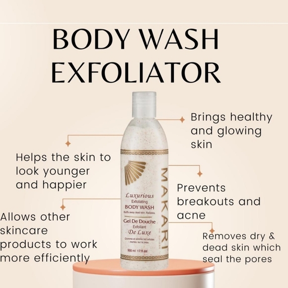 Makari Classic Luxurious Lightening Exfoliating Body Wash 17 fl.oz – Face & Body - Picture 10 of 15